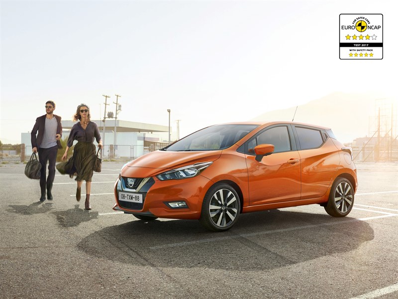 Jaunā Nissan Micra saņem augstāko – 5 zvaigžņu novērtējumu Euro NCAP drošības testos
