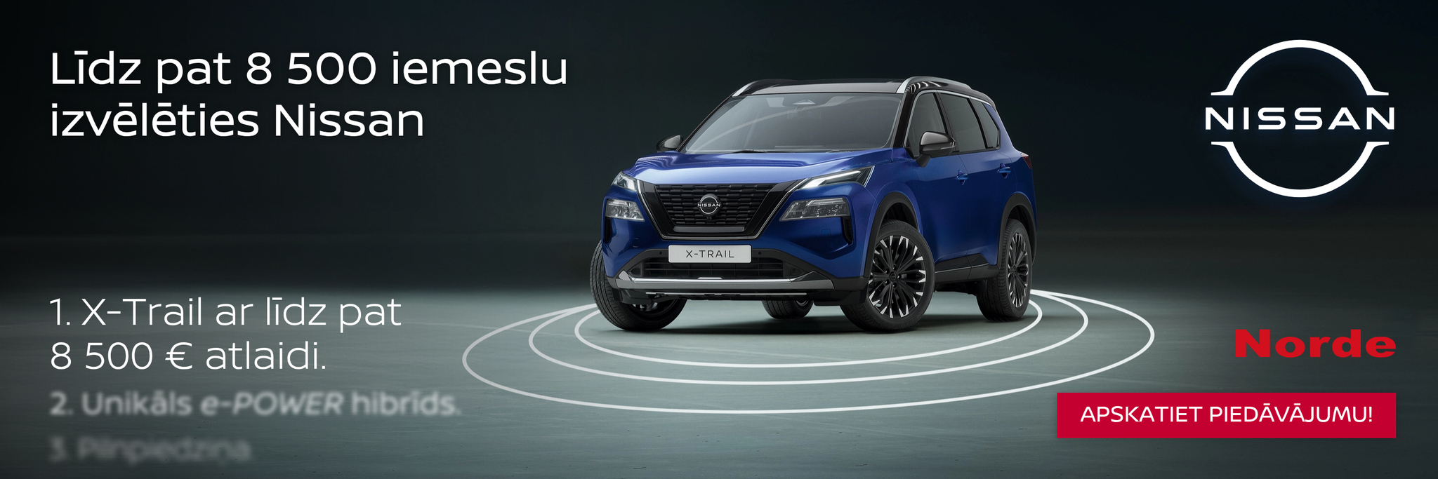 Nissan X-Tril ar līdz pat 8 500€ atlaidi