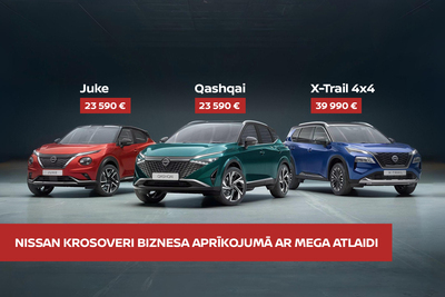 Nissan krosoveri biznesa aprīkojumā ar mega atlaidi