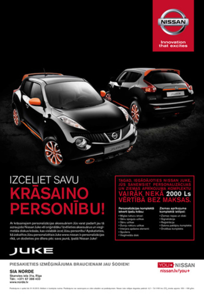 Personalizē savu jauno Juke!