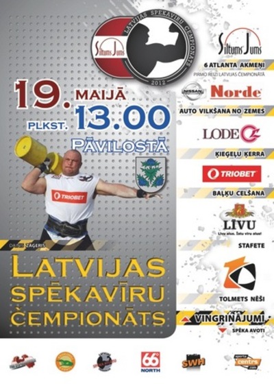 LATVIJAS SPĒKA VĪRU ČEMPIONĀTS 2012