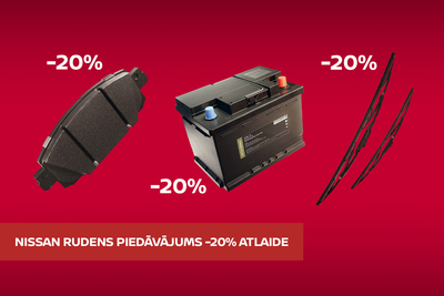Nissan rudens piedāvājums -20% atlaide