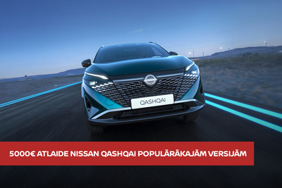 5000€ atlaide Nissan Qashqai populārākajām versijām 